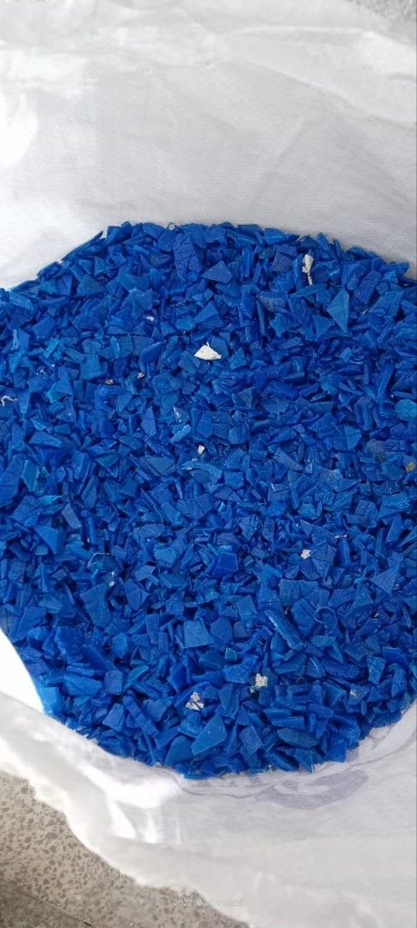 HDPE Blue Drum Regrind
